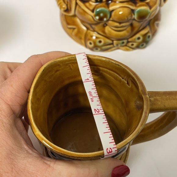 Teapot 1950’s Toby Style Set Japan Ben Franklin Cream Sugar - Picture 9 of 17